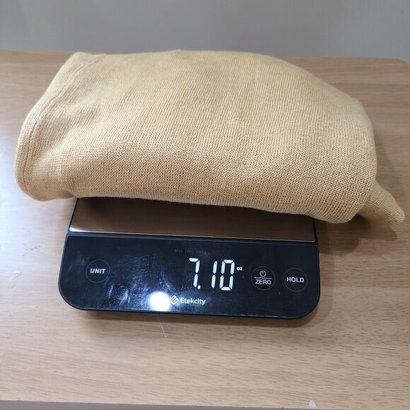 Eileen Fisher Women 100% Linen Sweater Small Yellow Beachy Open Knit Lightweight - Picture 9 of 9